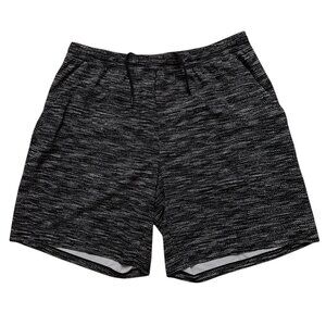 Lululemon Pace Breaker Shorts Mens Size 2XL Linerless Drawstring Gray Speckled